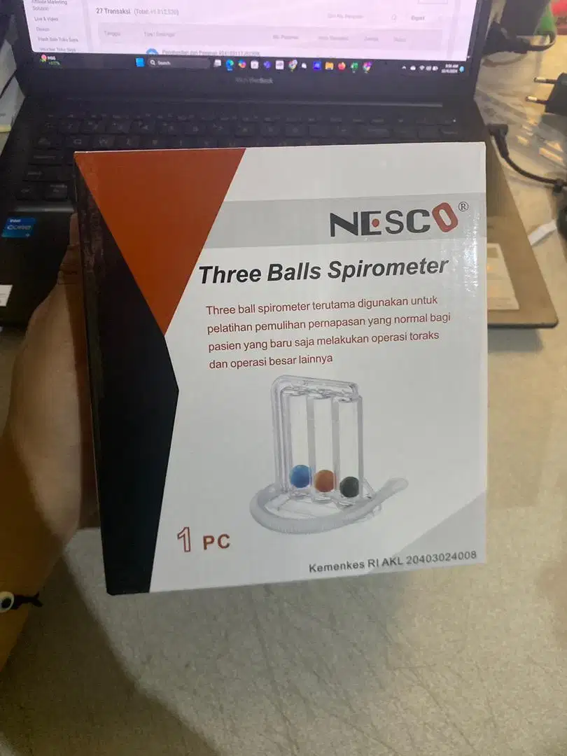 Three balls spirometer Nesco