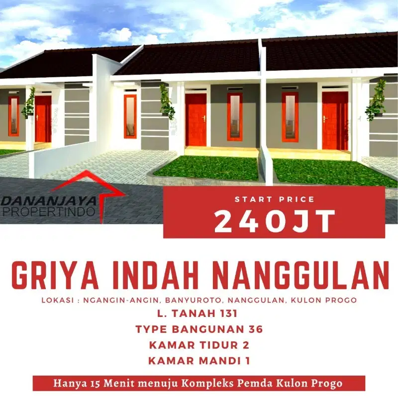 Tanah untuk Rumah Murah Minimalis Modern Dekat Bandara YIA Jogja