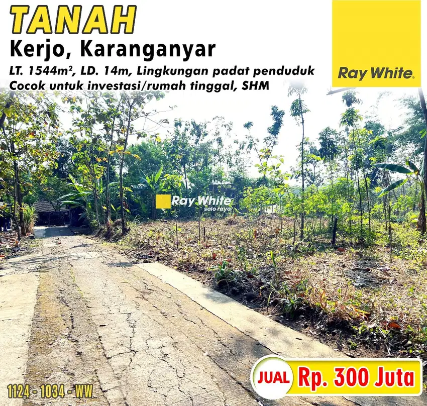 Dijual Tanah Kerjo, Karanganyar