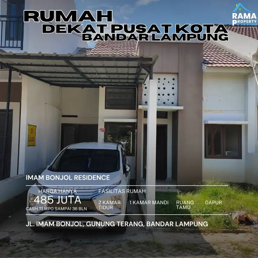 RUMAH KEREN ONE GATE Sistem DEKAT KAMPUS SABURAI BISA KREDIT SYARIAH