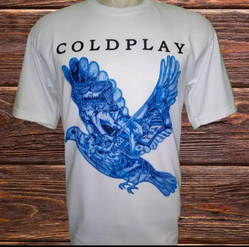 KAOS BAND COLDPLAY / BUILT UP / 100% KATUN COMBED 24S REAKTIF