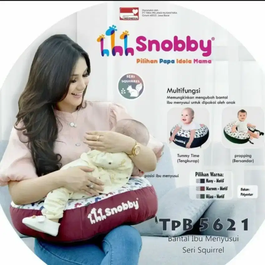 Prelove Bantal Menyusui Snobby seri Squirrel