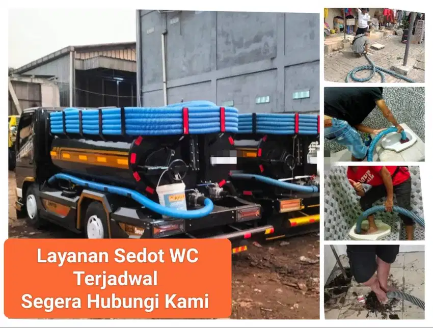 SEDOT WC KURAS LUMPUR, LIMBAH, TINJA & MAMPET TANPA BONGKAR. SUKAKARYA