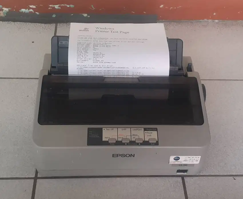 Printer dot matrix Epson LX-310 USB mulus siap pakai