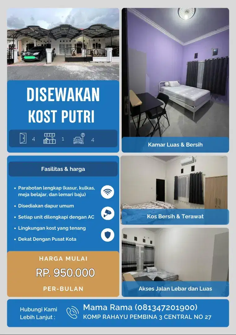 kost Wardah jalan rahayu, pramuka BJM