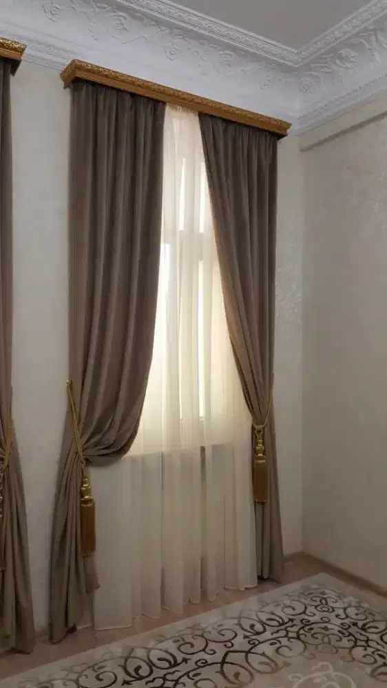 Jual gordyn gorden murah vertikal roll blind jasa wallpaper dinding vi