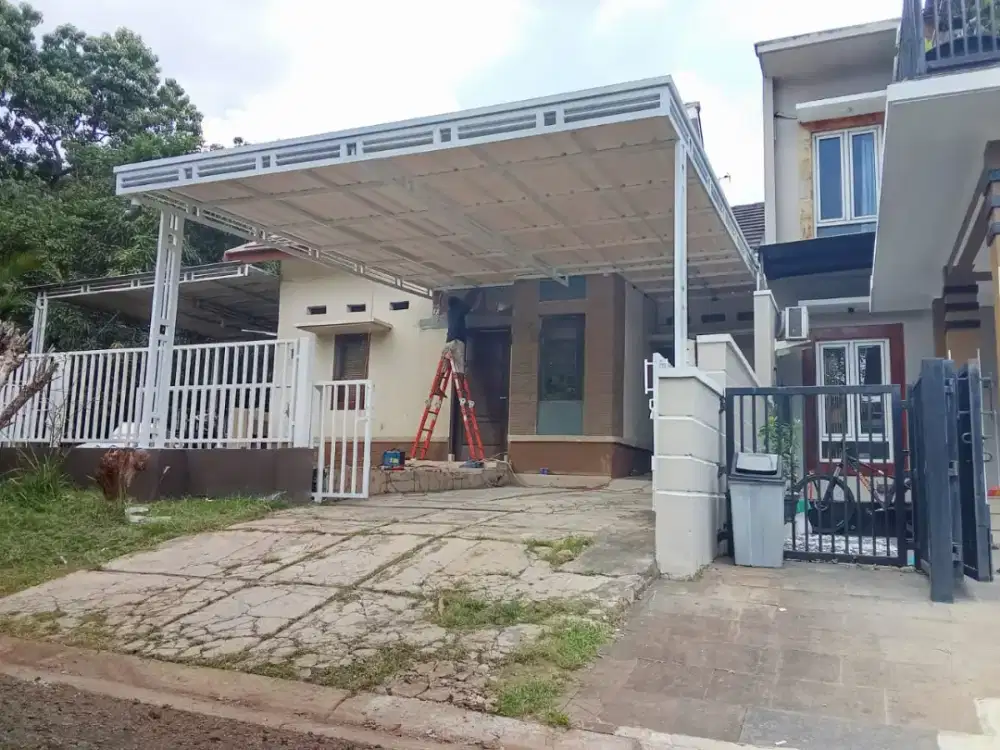 Kanopi rangka besi hollo galvanis