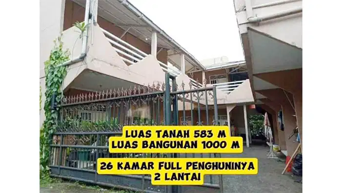 Rumah Kontrakan 26 kamar, Jl Benteng Cisalak Cimanggis, Depok