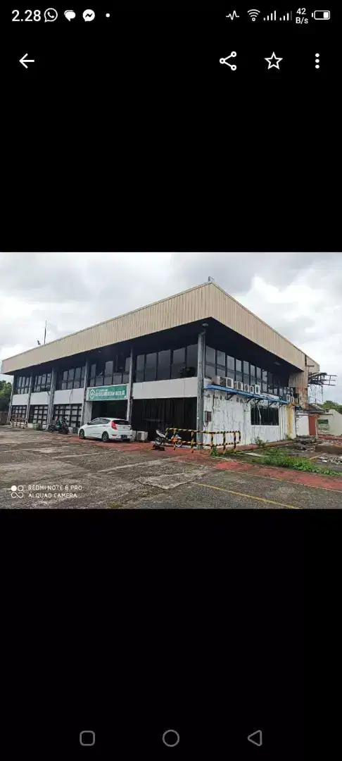 Dijual tanah di jln raya Bekasi Cakung Jakarta timur.