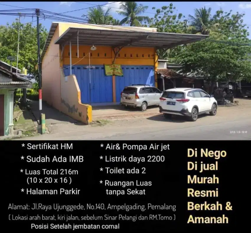 Jual ruko dan tanah