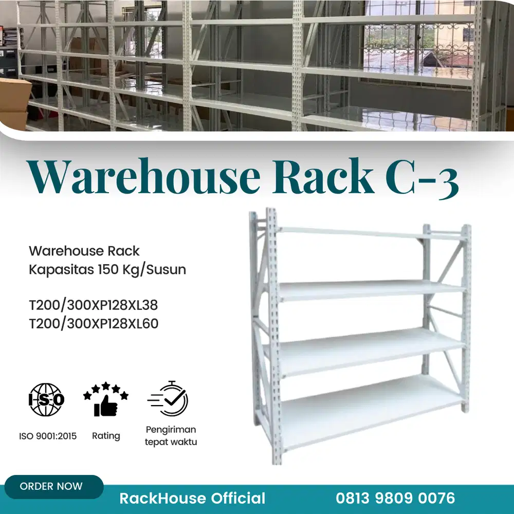 Rak Gudang/ Rak Arsip Dokumen (T200XP128XL60)