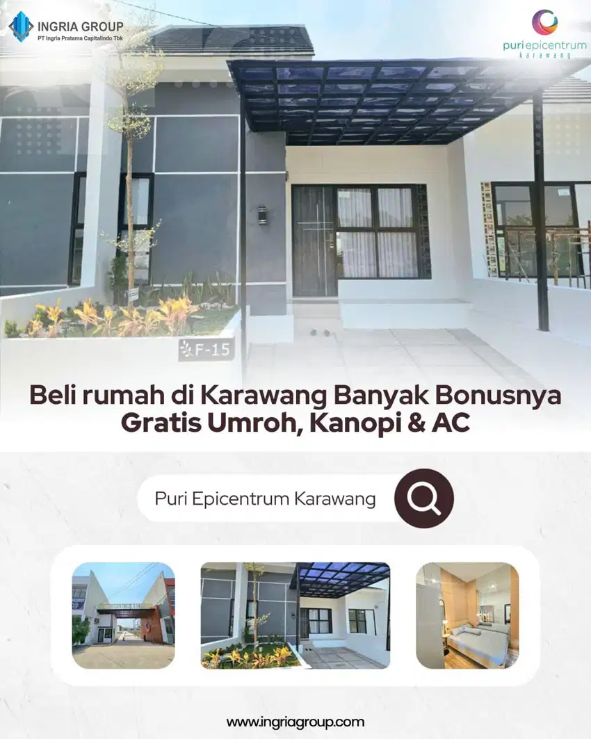 PURI EPICENTRUM KARAWANG RUMAH SIAP HUNI DKT RSU FIKRI MEDIKA SHM