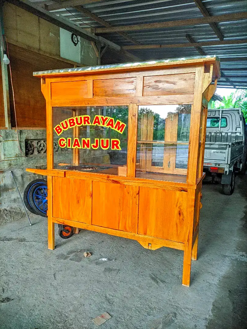 Gerobak bubur ayam, gerobak angkringan, gerobak bakso