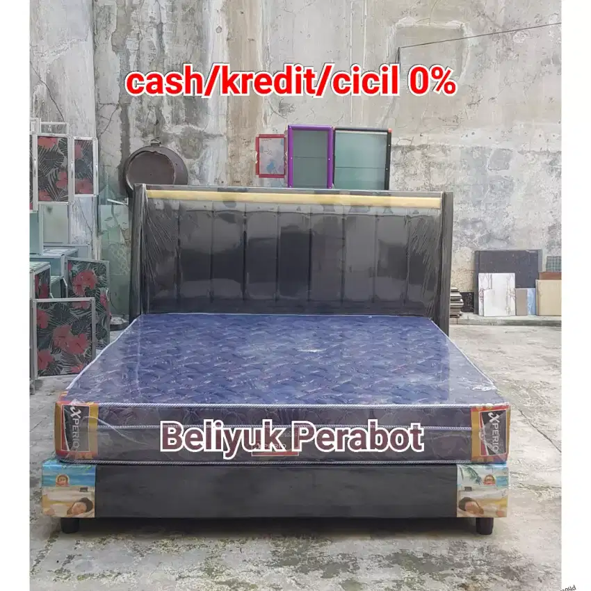 SET DIVAN SANDARAN PREMIUM LIST GOLD + MATRAS NEW MODERN KEKINIAN