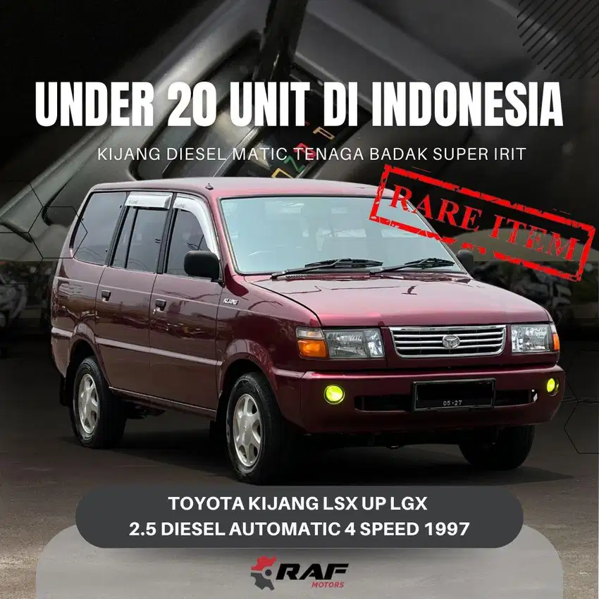 KIJANG KAPSUL MATIC DIESEL 2.5 LSX Up LGX 1997 Solar AT Merah