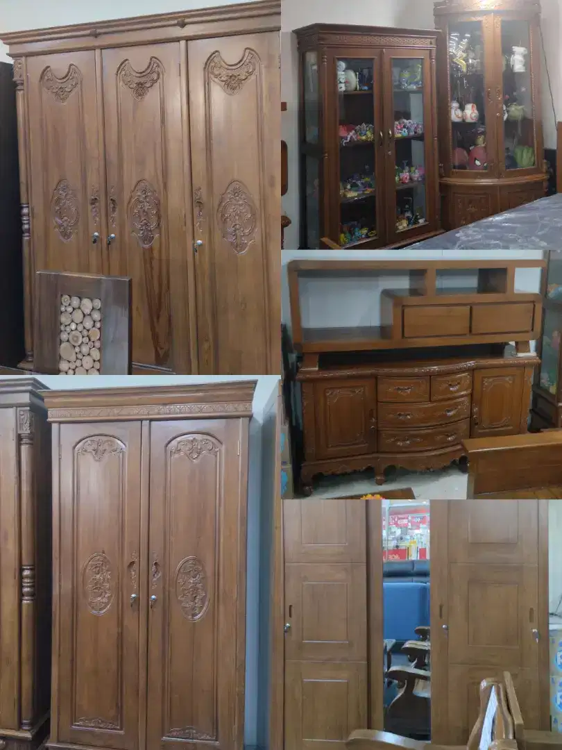 Lemari kayu 100% Jati asli