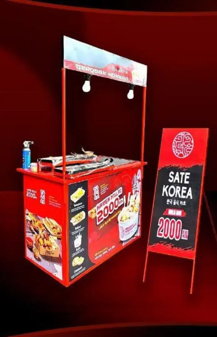 (NEGO SAMPAI JADI) JUAL CEPAT STELING/BOOTH PORTABEL SATE KOREAN