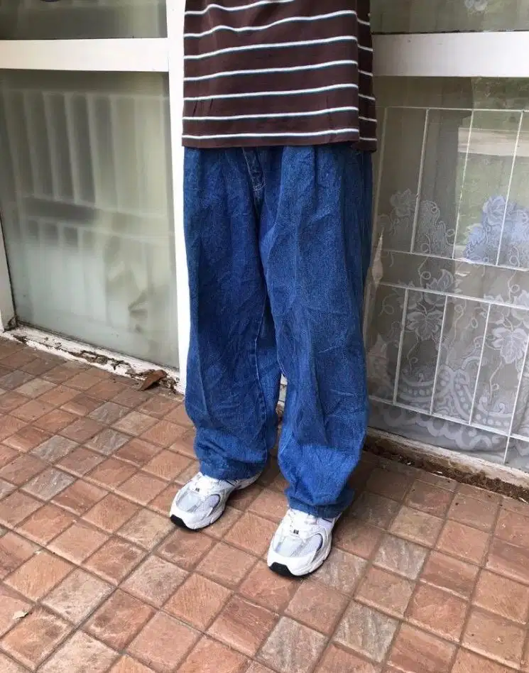 Baggy jeans / Blue jeans ballon pants