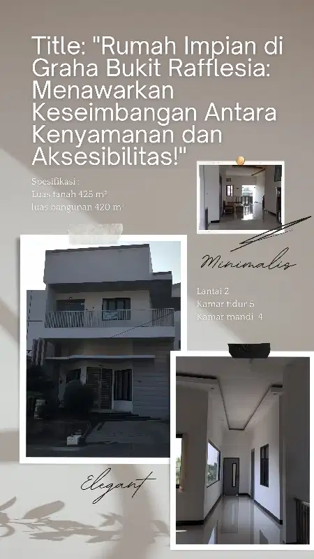 jual rumah mewah murah di depan indogrosir