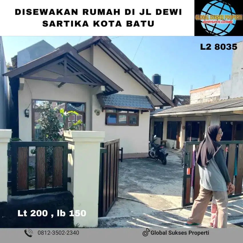 Rumah Sewa Nyaman Luas Dekat Wisata di Kota Batu