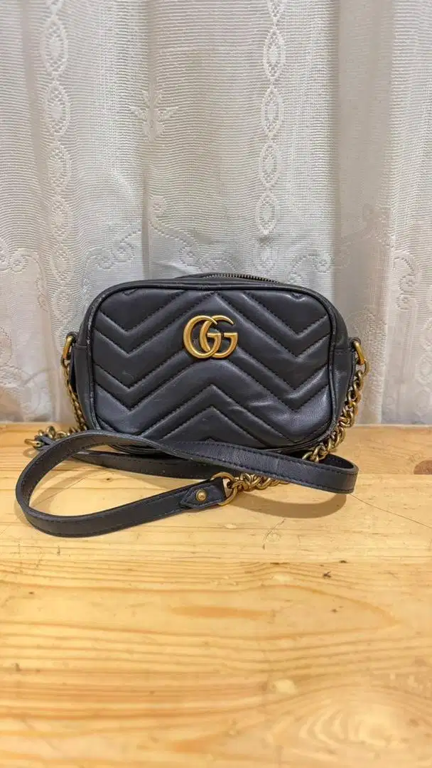 Preloved Tas Gucci Marmont Camera Bag