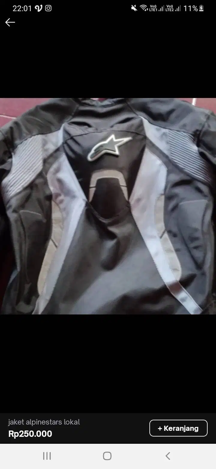 Jaket alpinestar XXL Full protector