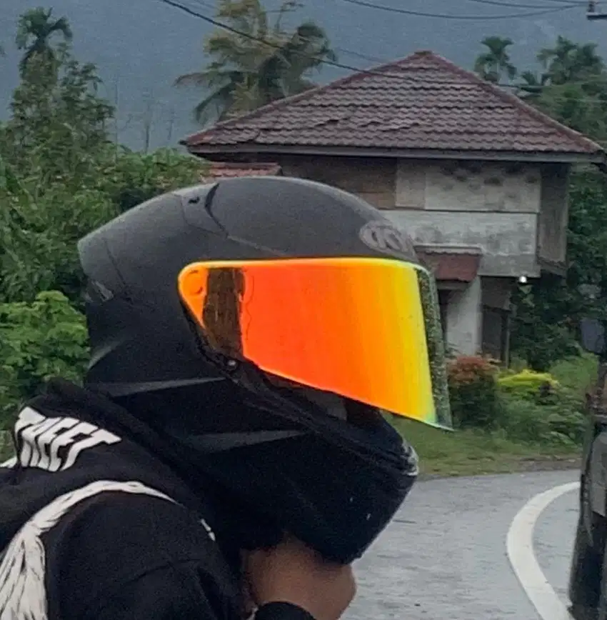 helm full face kyt tt course + interkom gx8