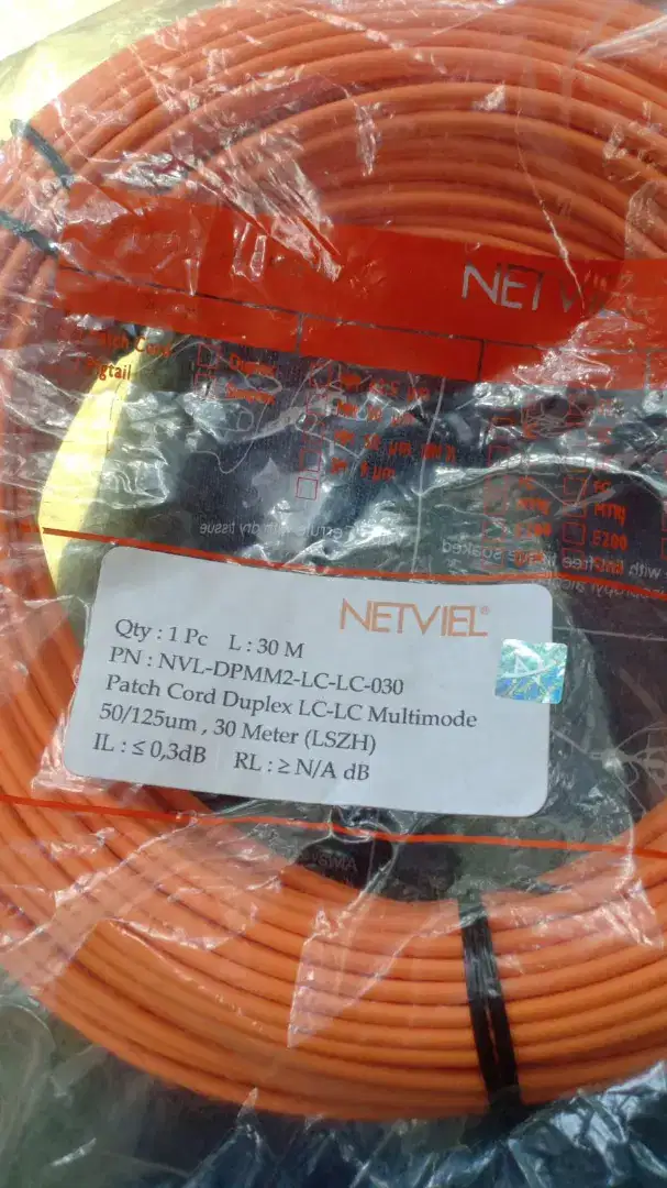 PATCH CORD NETVIEL LC LC DUPLEK MM 30 MTR