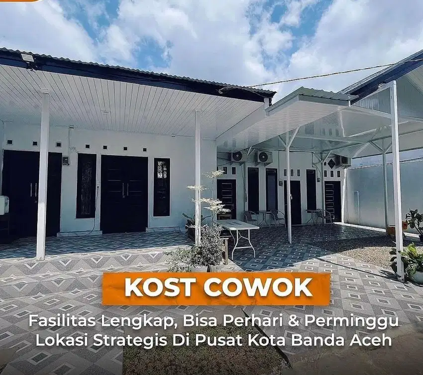 Kost Cowok Disewakan, Fasilitas Lengkap, Bisa perhari dan Mingguan !