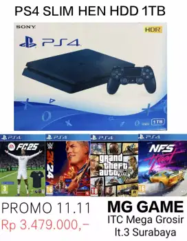 PS4 SLIM H3N HDD 1TB FULL GAME PROMO 11.11