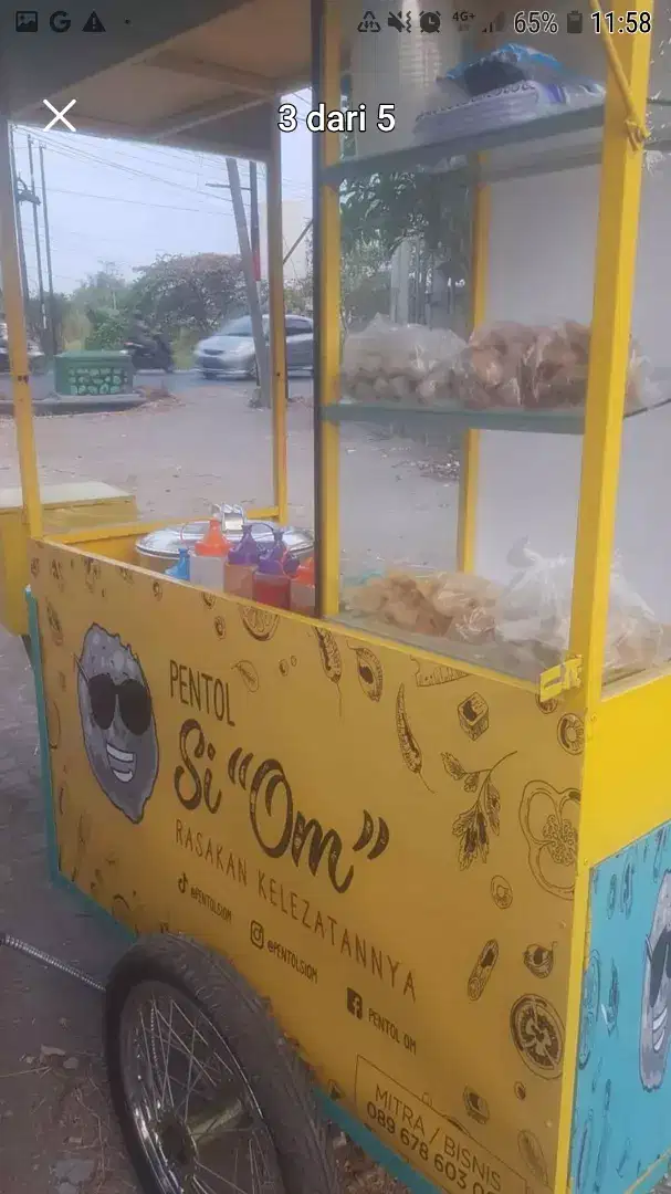 Rombong Becak Bakso