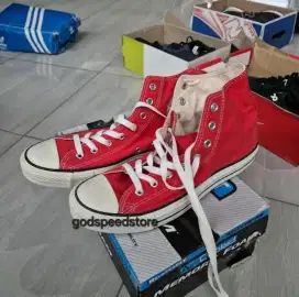 converse chuck taylor hi canvas red original