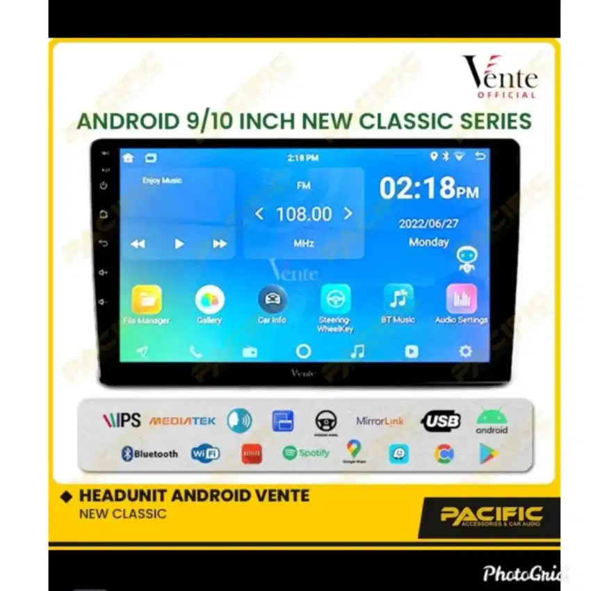 Double DiN Heas unit Vente 9 inchi Android