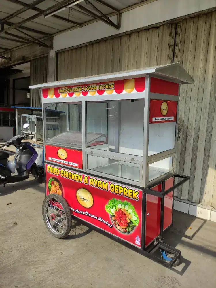 Gerobak otlet chiken ayam goreng krispi