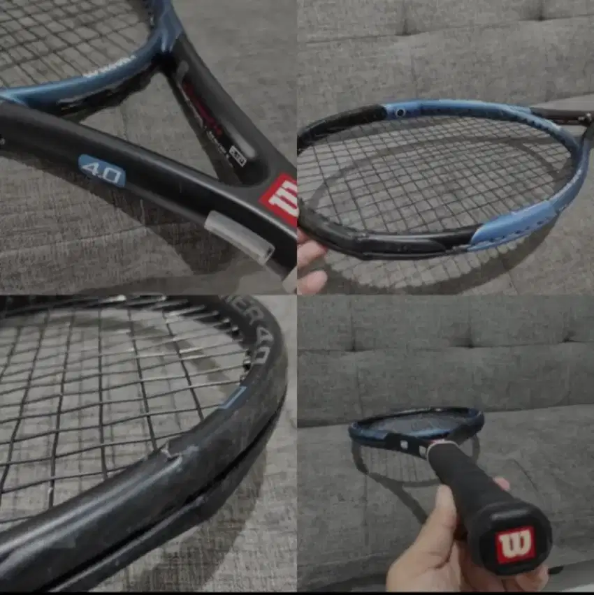 raket tenis wilson retak