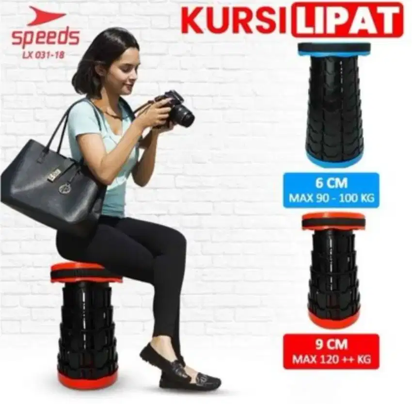 KURSI LIPAT OUTDOOR SPEEDS 031-18 TEBAL 9 CM PORTABLE