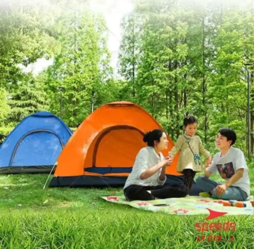 TENDA CAMPING SPEEDS 2 PINTU 018-2 KAPASITAS 3-4 ORANG