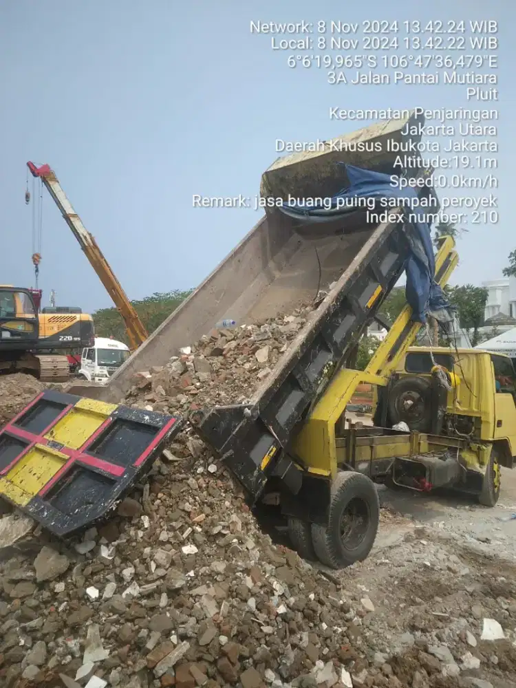 Material Urugan puing,tanah