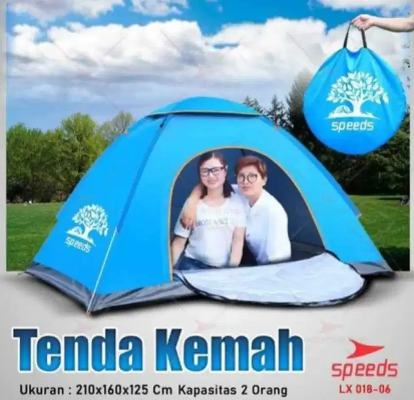 TENDA CAMPING SPEEDS 1 PINTU 018-6 TENDA 1 PINTU KAPASITAS 2 ORANG