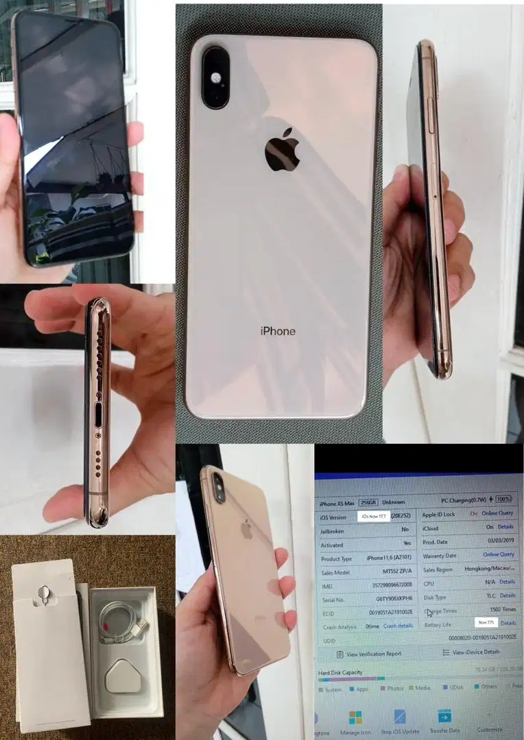 Iphone XS MAX 256 GOLD ex Inter