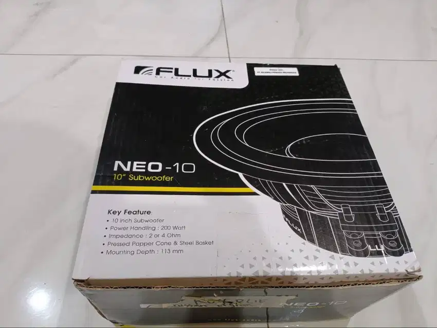 Subwoofer Flux Neo 10 Inch , Original, SECOND Like New