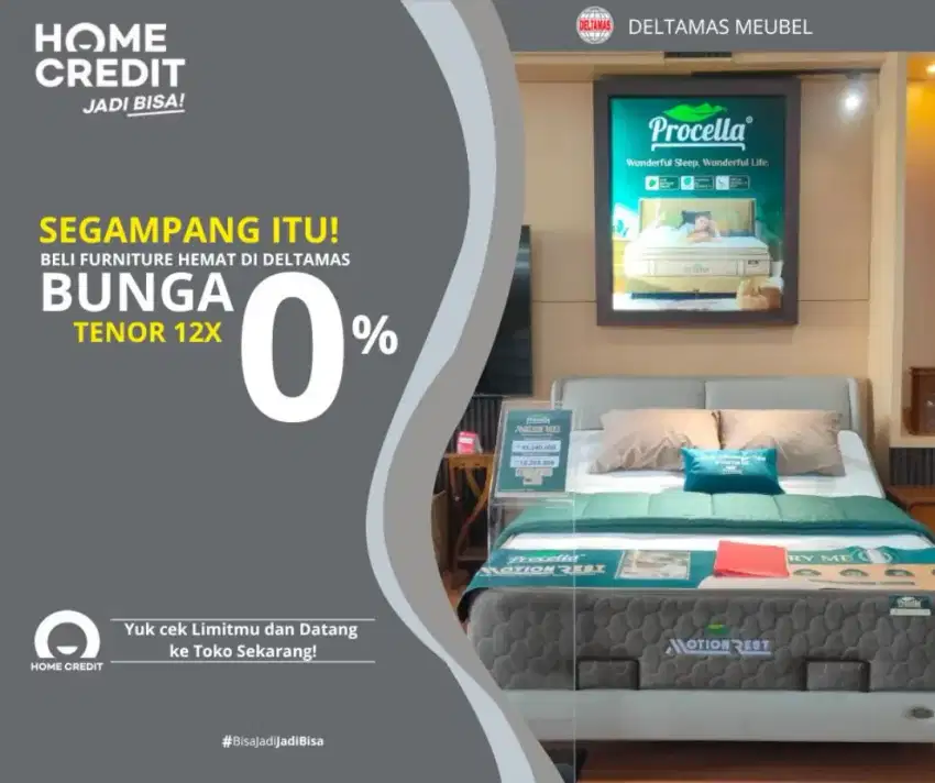 Springbed Bisa Kredit Bunga 0%