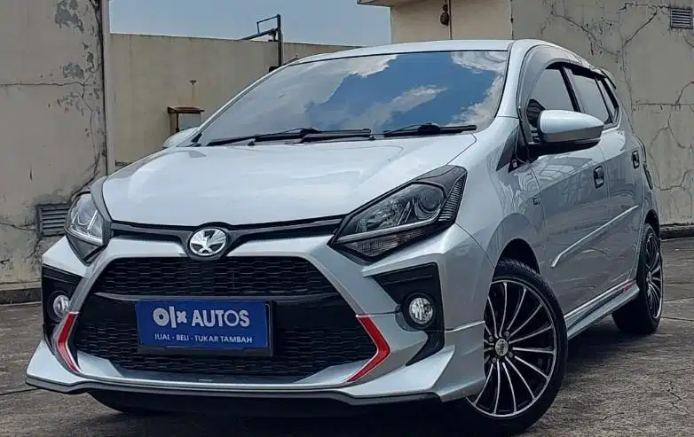 TDP 6,JT Toyota Agya 1.2 G TRD Sportivo Bensin-MT Silver 2018