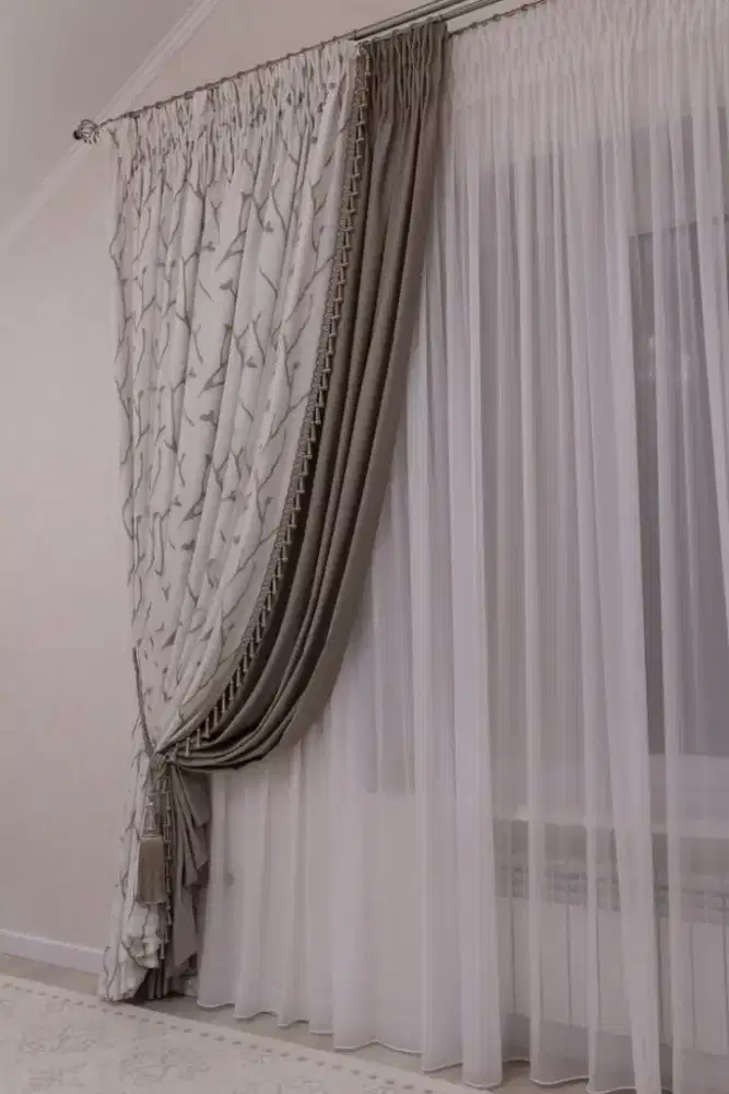 Jual gordyn gorden murah vertikal roll blind jasa wallpaper dinding vi