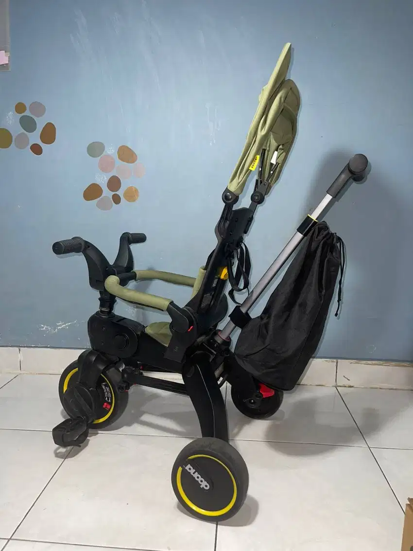 Doona Liki Trike S3  Sepeda Dorong Roda Tiga Stroller Anak Bayi Hijau