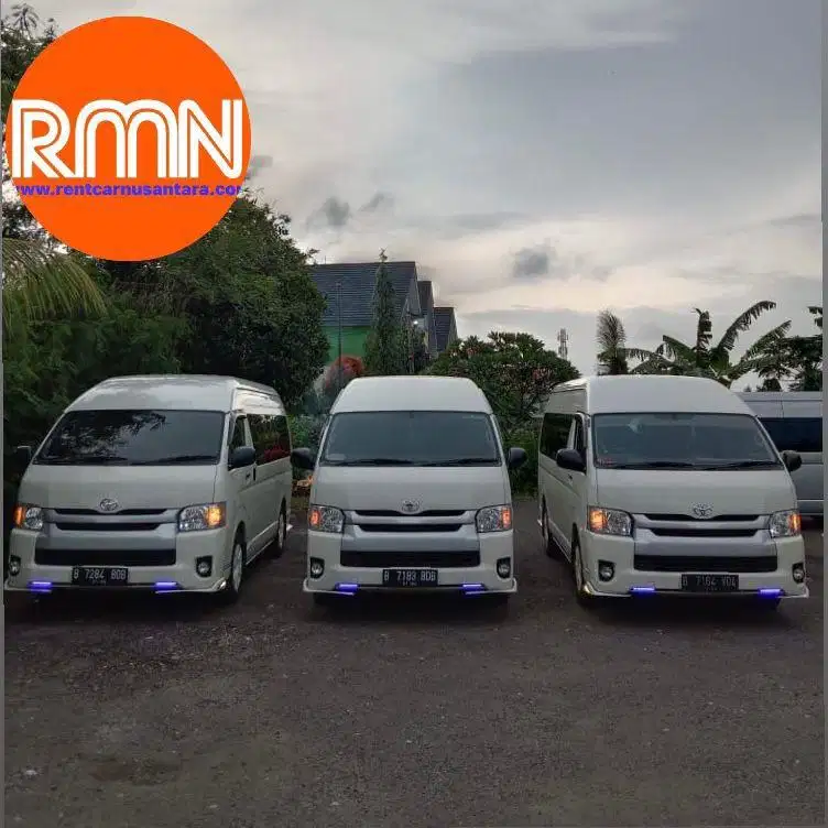 Rental Mobil Hiace Premio Luxury 8-10-12-14Seat Sewa Elf 19 Pax Murah