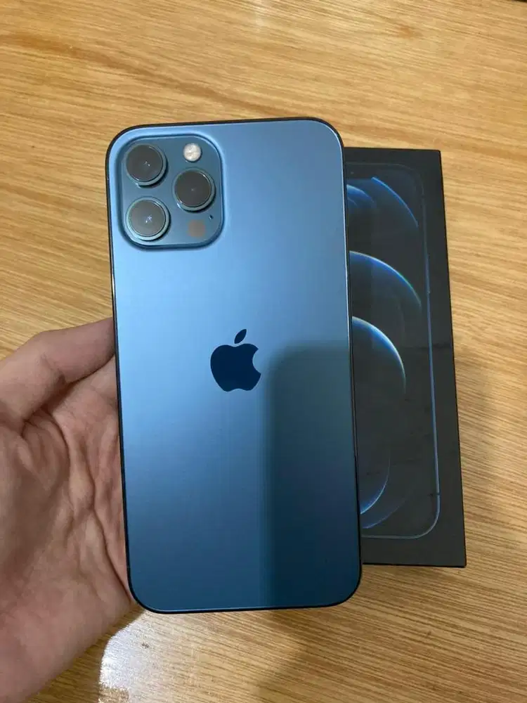 iPhone 12 Pro Max 128gb Pasific blue ex inter ZA/A (dual sim) BEACUKAI