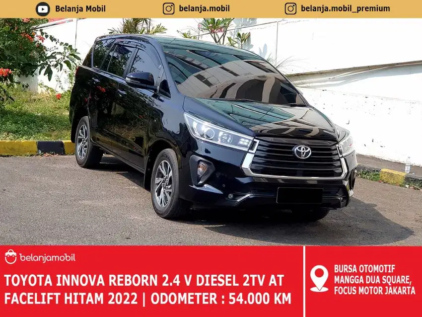 [ UPGRADE ] Toyota Innova New Reborn 2.4 V Diesel AT  Hitam 2022/2023