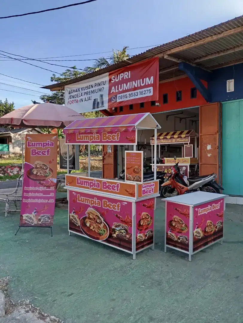 Booth portable /meja lipat /meja dagang /paket usaha