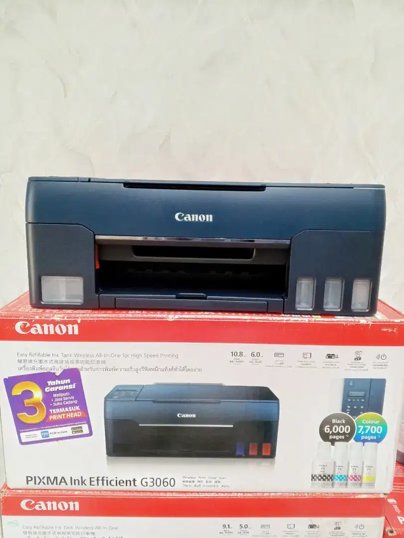 Printer Inktank multifungsi Canon Pixma G3060 Print Scan Copy Wifi